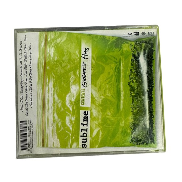 Sublime Greatest Hits CD 1999 Explicit Content Compilation Rock Reggae Pop Punk - Picture 2 of 8